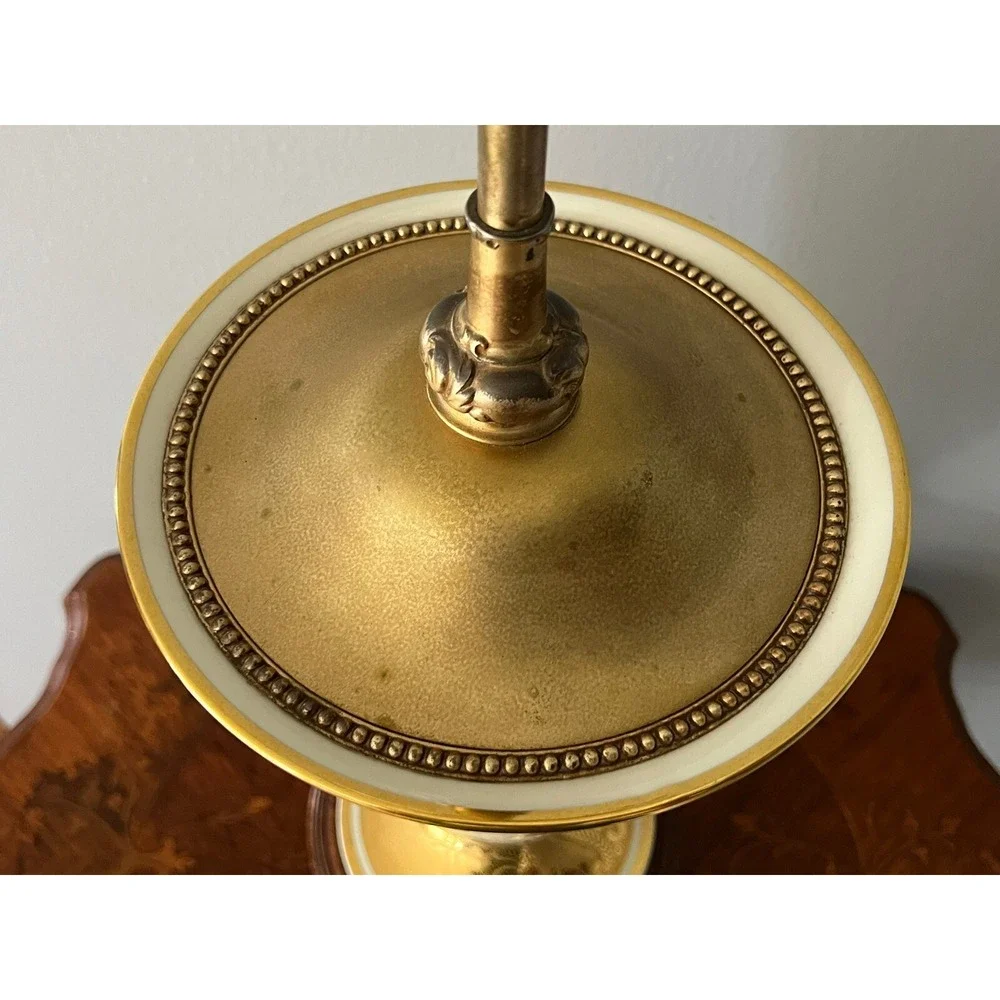 Vintage Rosenthal Porcelain Vase Table Lamp Rich Gold Accent 32